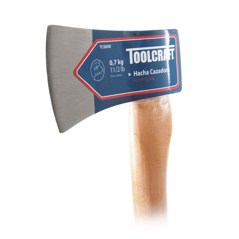 Hacha cazadora con mango 14" Toolcraft
