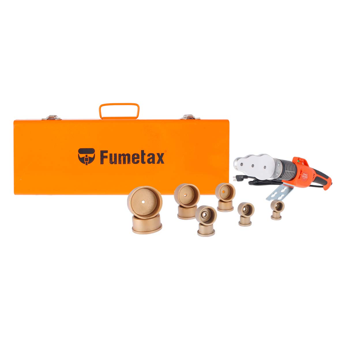 Kit termofusor para PP-R y PE 800 W con temperatura ajustable SW-45173 Fumetax